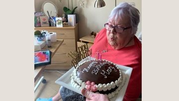 Birthday celebrations at Crieff care home